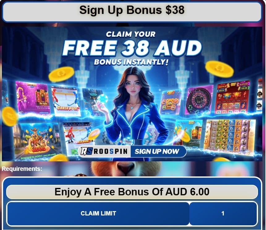 Roospin Casino Bonus 2026 – 73% up to A$500 & 5x Wagering image 1